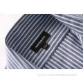 Pure Cotton Blue White Striped Men's Shirt